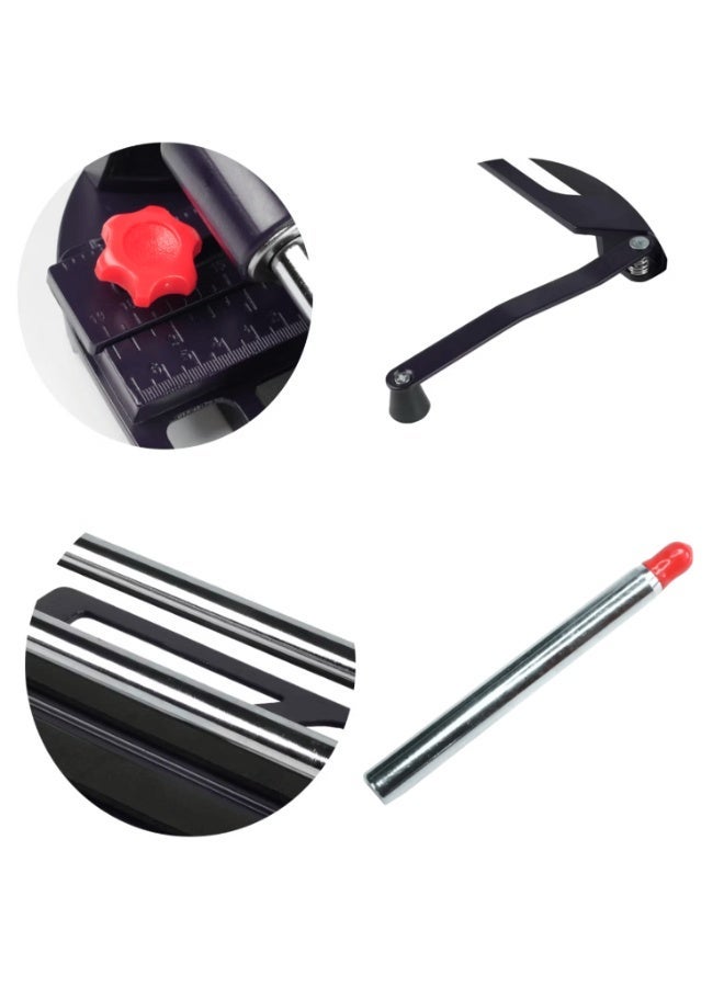 ماكيوت قاطع بلاط يدوي شديد التحمل 600 مم، آلة قطع بلاط سيراميك مزودة بدليل قابل للتعديل، قطع مستقيمة دقيقة لبلاط الجدران والأرضيات 6-12 مم، TC111-600 - Image 5